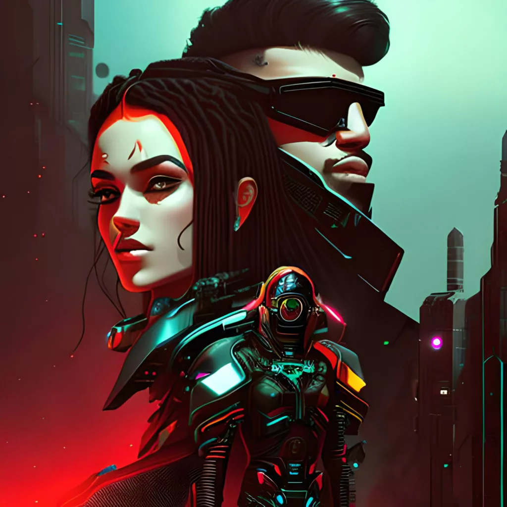 arte futurista da inteligência artificial