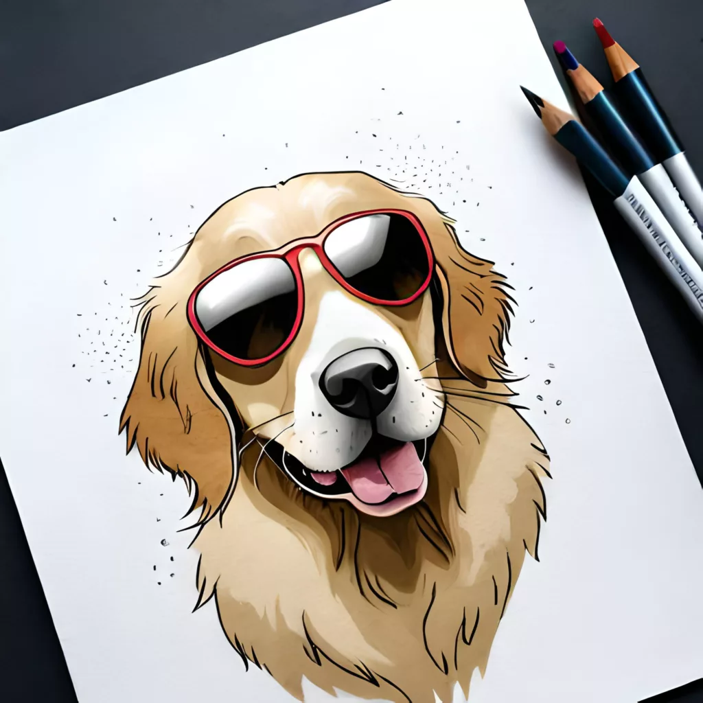 cachorro irônico ddo sarcasmo de óculos vermelho