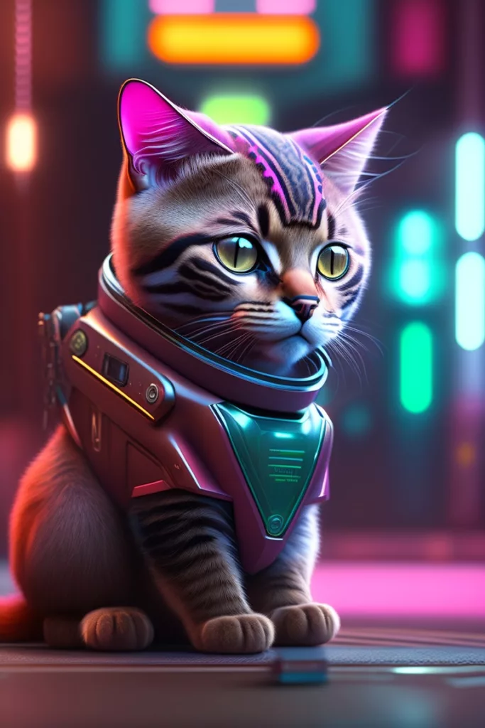 Catgpt, gatinho, gato robo futurista