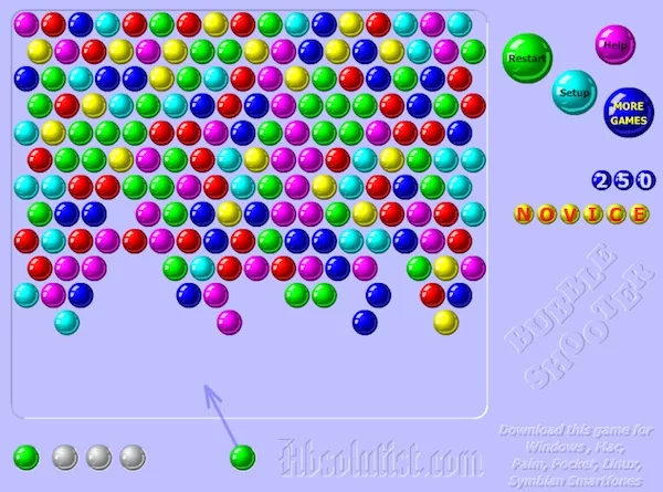 Jogo Online - Bubble Shooter - Online - Cachorro Solitário